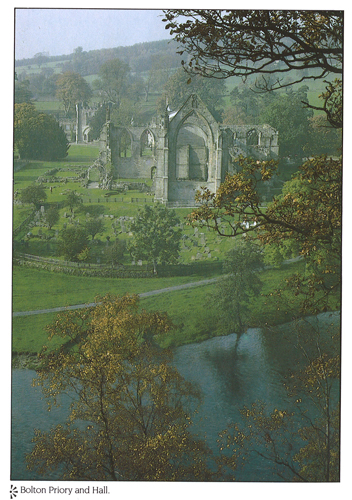 Bolton Priory and Hall postcards